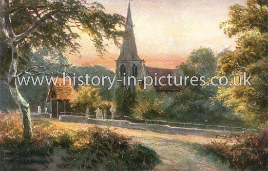 The Church at High Beech, Epping Forest, Essex. c.1907